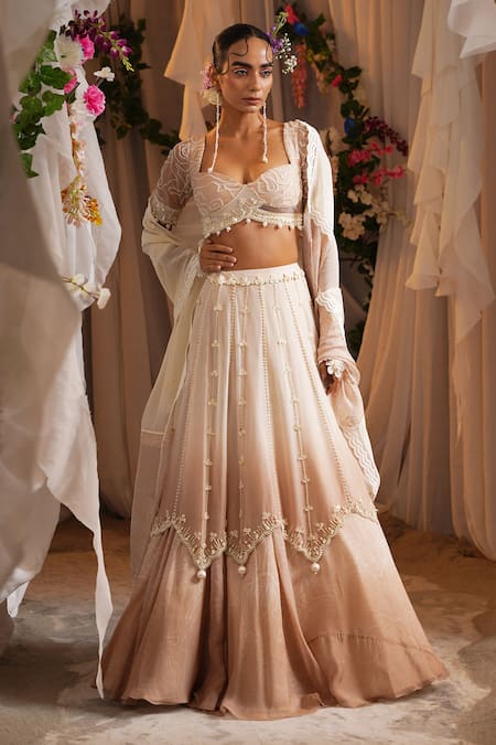 Shwetanga Embroidered Lehenga Set 