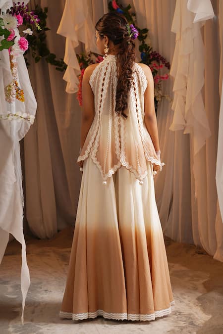 Shwetanga Halter Neck Top & Palazzo Set 