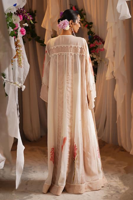 Shwetanga Printed Jacket Set 