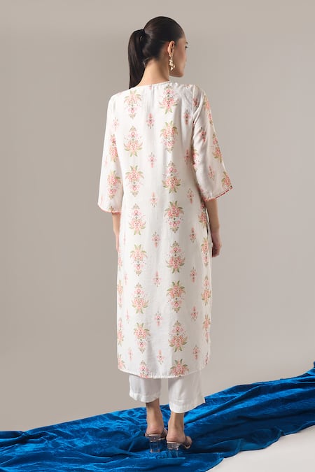 Samyukta Singhania Floral Print Kurta Pant Set 
