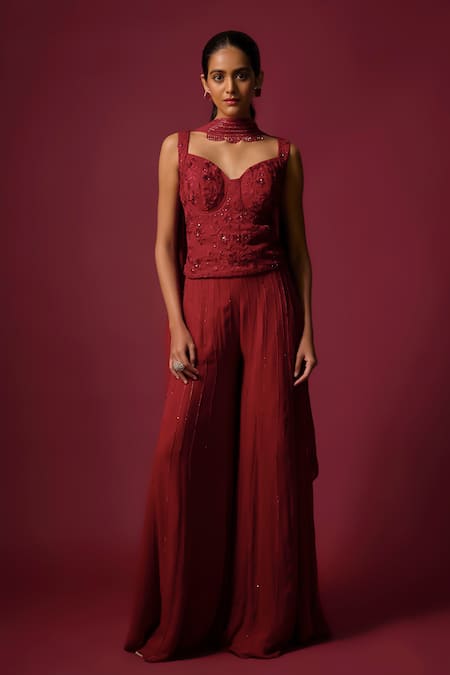 Mehak Murpana Embroidered Corset Pant Set 