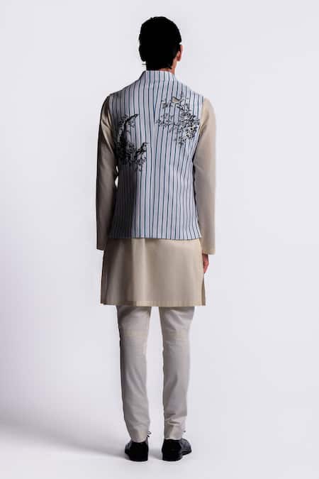 Balance by Rohit Bal Stripe Pattern Bundi 