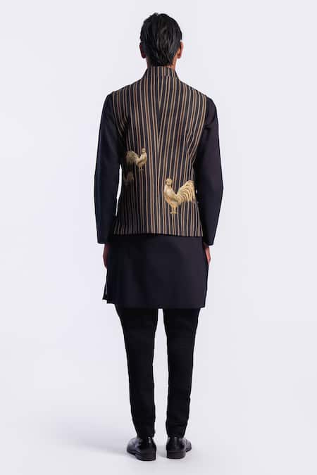Balance by Rohit Bal Stripe Pattern Bundi 