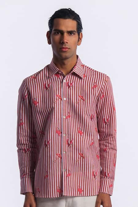 Balance by Rohit Bal Stripe Pattern Shirt 
