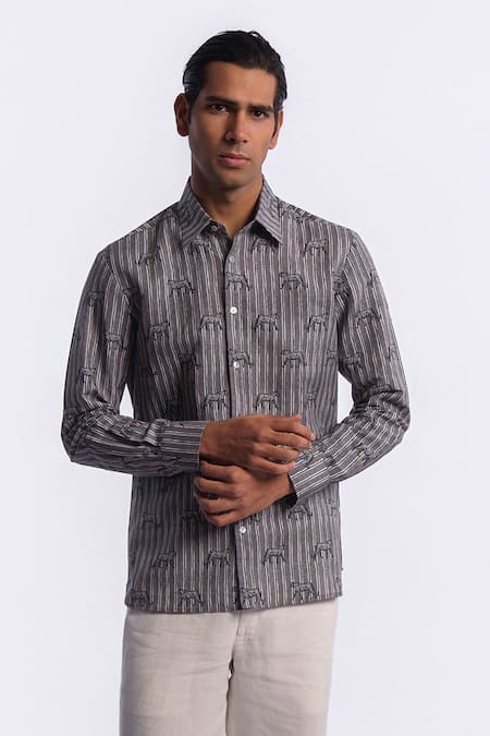 Balance by Rohit Bal Safari Print Shirt 