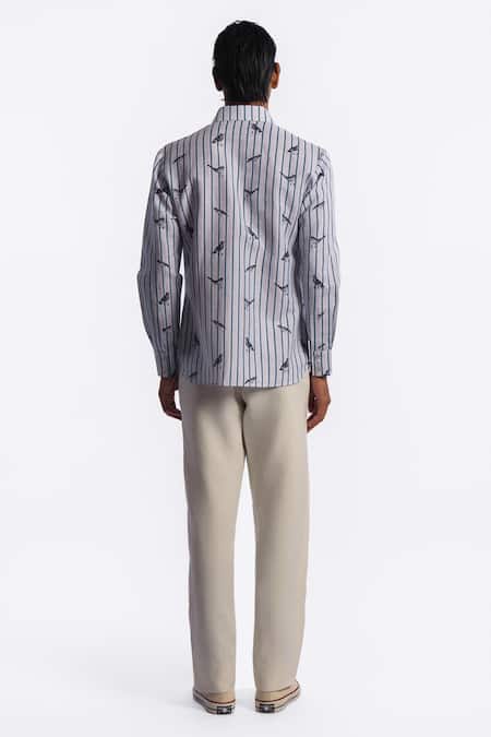 Balance by Rohit Bal Stripe Pattern Shirt 