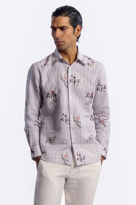 Balance by Rohit Bal Stripe Pattern Shirt 