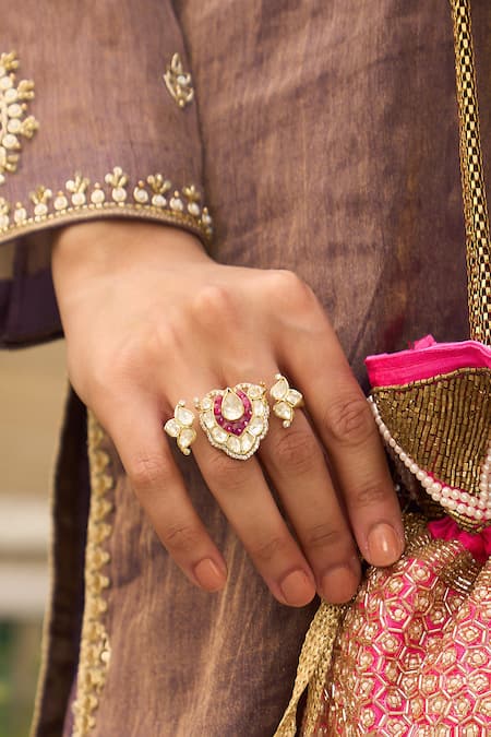 Kaari Prabha Polki Ring 