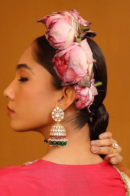 Kaari Kriti Polki Jhumkis 