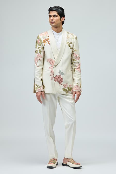 Varun Bahl Embroidered Tuxedo Set 