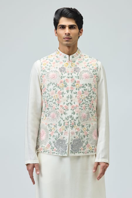 Varun Bahl Embroidered Nehru Jacket 