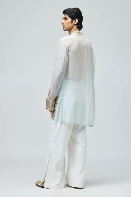 Varun Bahl Floral Embroidered Kurta