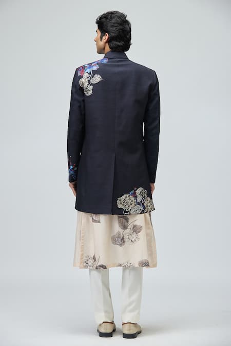 Varun Bahl Floral Embroidered Sherwani 