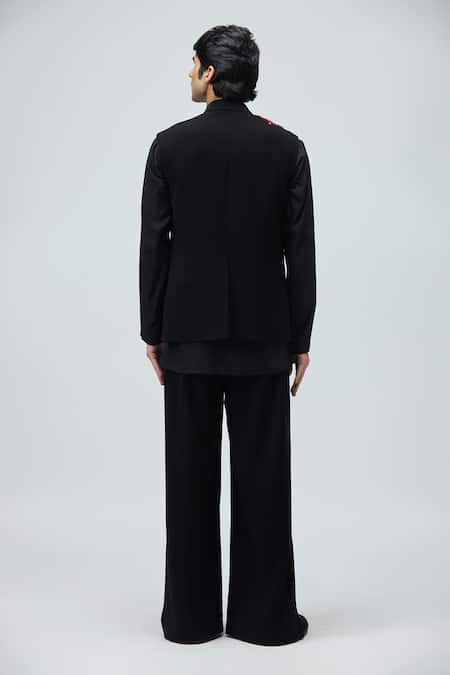 Varun Bahl Embroidered Bundi & Kurta Set 