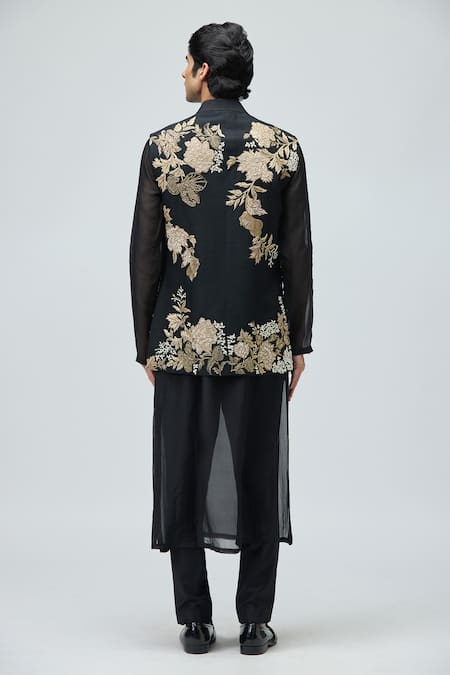 Varun Bahl Embroidered Nehru Jacket 