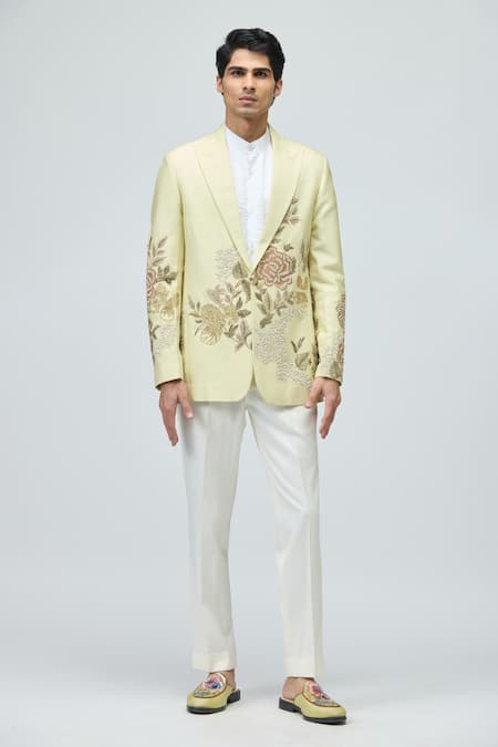 Varun Bahl Embroidered Jacket & Pant Set 