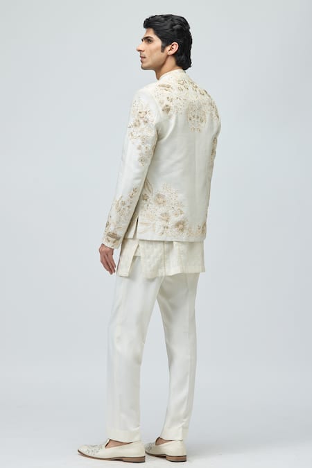 Varun Bahl Embroidered Bandhgala & Pant Set 