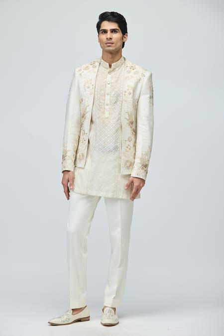 Varun Bahl Embroidered Bandhgala & Pant Set 
