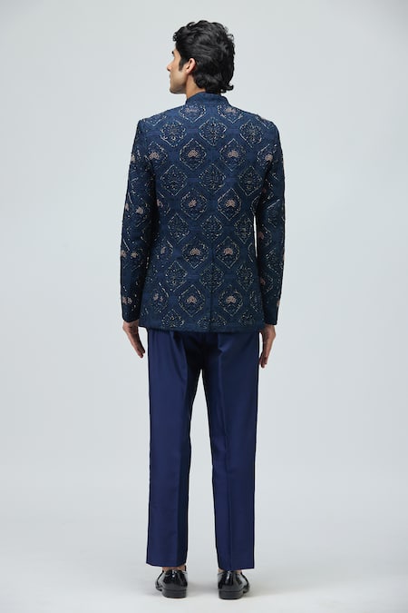 Varun Bahl Embroidered Bandhgala Jacket 