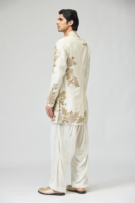 Varun Bahl Floral Embroidered Sherwani 