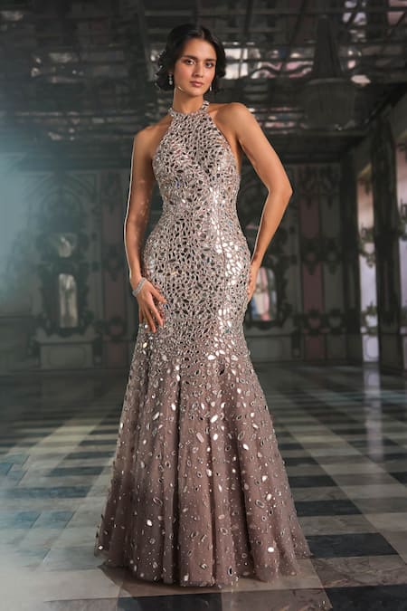 Seema Gujral Mirror Work Gown 