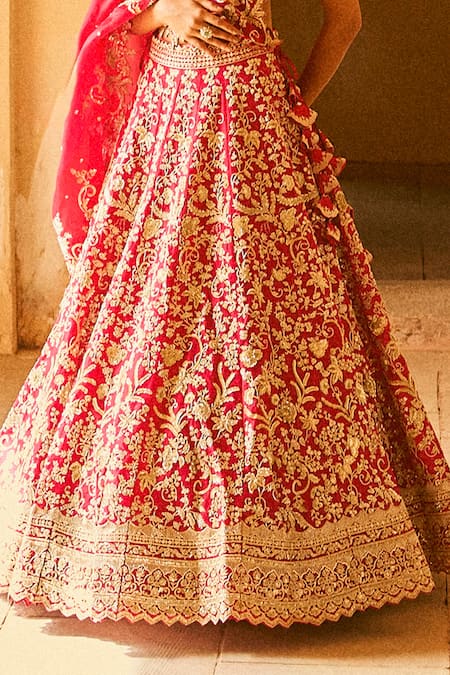 Buy Anushree Reddy Gold Organza Embroidery, Sequins, Zari Bridal Lehenga Set With Blouse And Dupatta Online at Aza Fashions Buy_Anushree Reddy_Gold Organza Embroidery, Sequins, Zari Bridal Lehenga Set With Blouse And Dupatta _Online_at_Aza_Fashions
