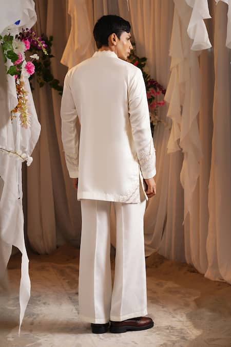 Shwetanga Embroidered Kurta and Pant Set 