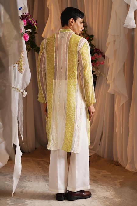 Shwetanga Embroidered Kurta & Pant Set 