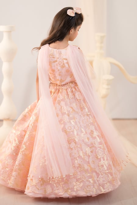 Ruchika Lath Label Crystal Embroidered Blouse & Lehenga Set 