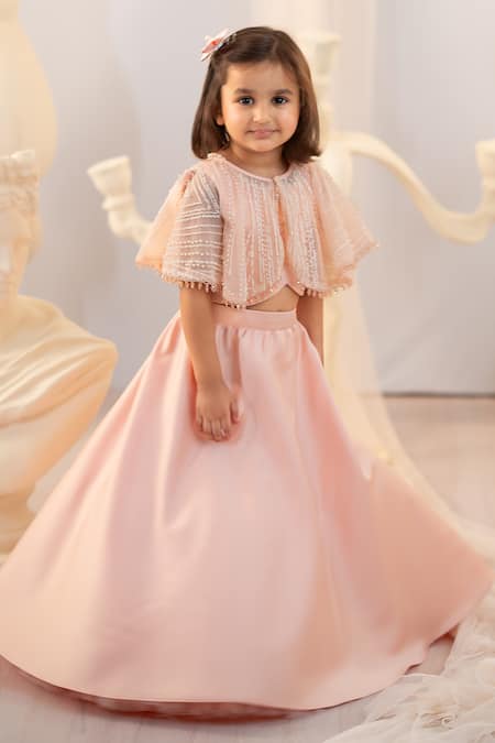 Ruchika Lath Label Sequin Embroidered Cape Lehenga Set 