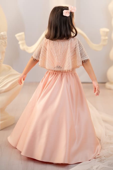 Ruchika Lath Label Sequin Embroidered Cape Lehenga Set 