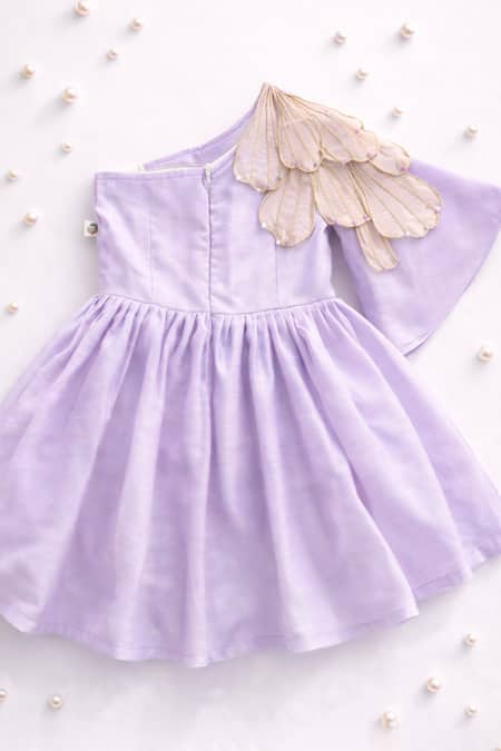 MI Dulce AN'YA One Shoulder Embroidered Dress 