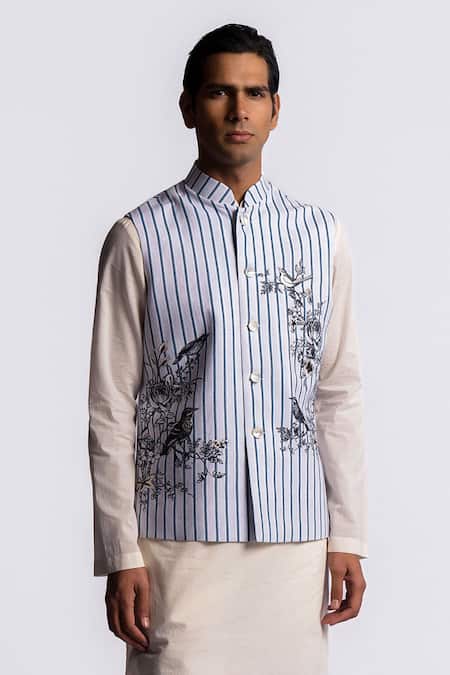 Balance by Rohit Bal Stripe Pattern Bundi 