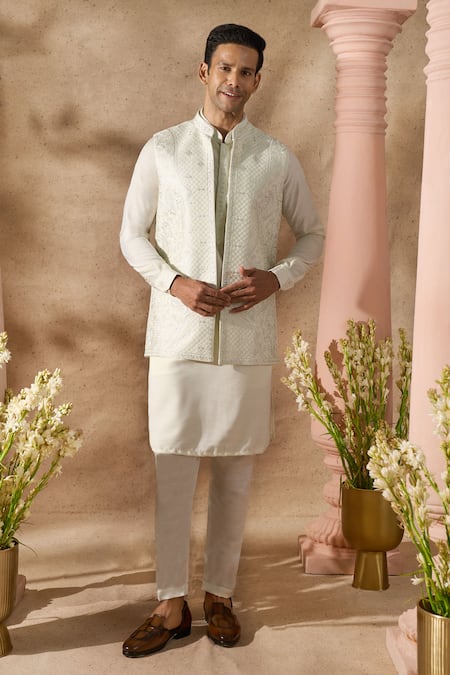 Arihant Rai Sinha Embroidered Nehru Jacket Set 
