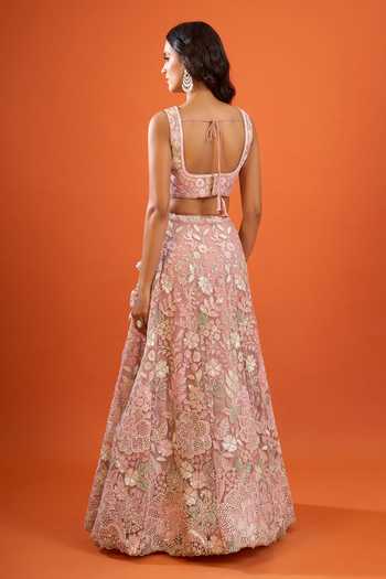 Samyukta Singhania Sequinned Net Lehenga Set 