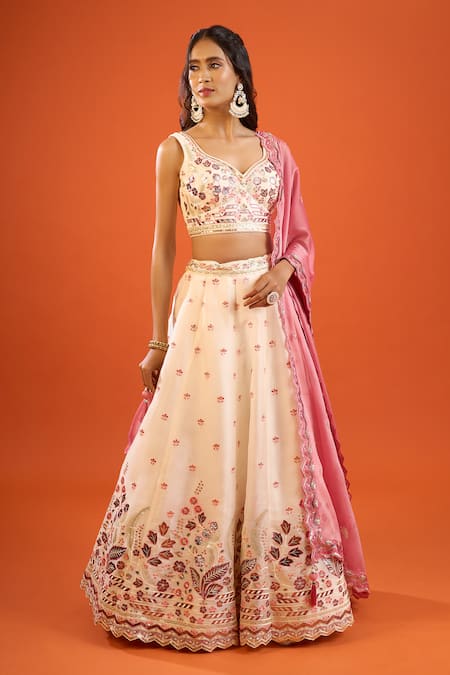 Samyukta Singhania Sequin Embroidered Lehenga Set 