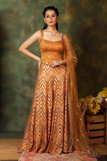 Archana Kochhar Rangmanch Short Kurta Sharara Set 