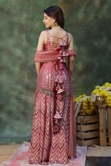 Archana Kochhar Rangmanch Pink Sharara Set 