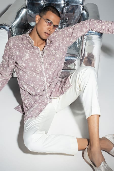 Arjan Dugal Embroidered Kurta & Pant Set 