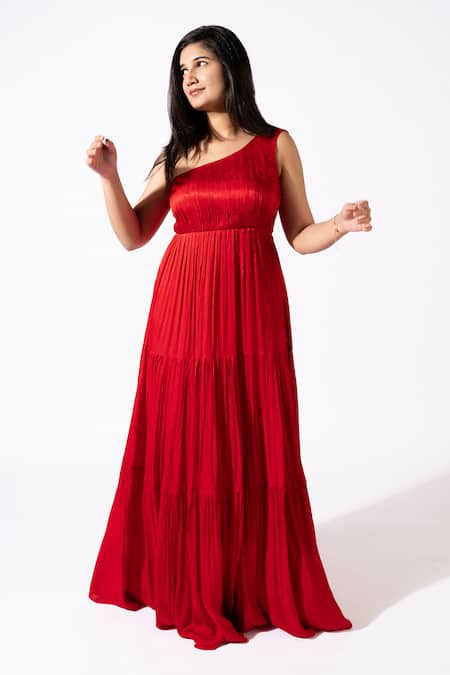 Essay By Sumedha Agrawal One Shoulder Dress 