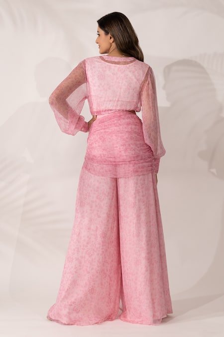 Essay By Sumedha Agrawal Printed Top & Pant Set 