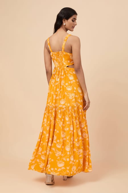Essay By Sumedha Agrawal Floral Print Maxi Dress 