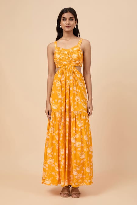 Essay By Sumedha Agrawal Floral Print Maxi Dress 