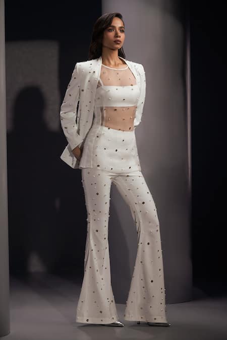 Karn Malhotra Zenith Embroidered Jacket Pant Set 