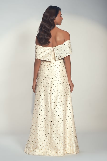 Karn Malhotra Celine Mirror Embellished Top & Pant Set 