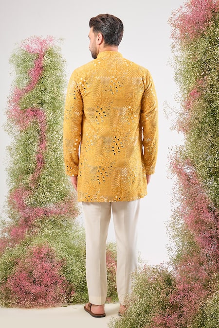 Kasbah Mirror Work Embellished Short Kurta 