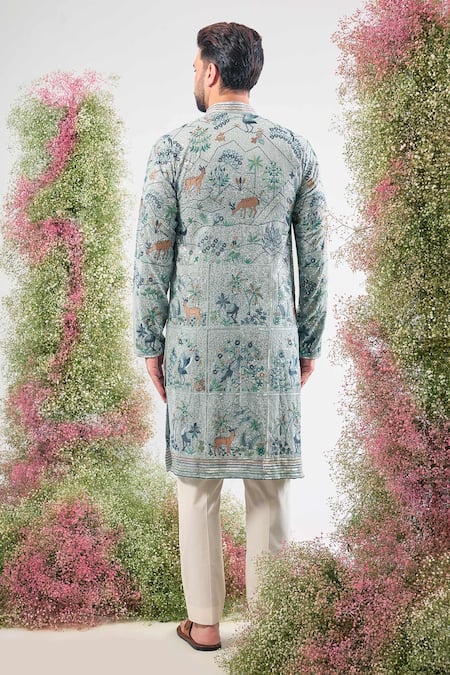 Kasbah Sequin Embroidered Georgette Kurta 