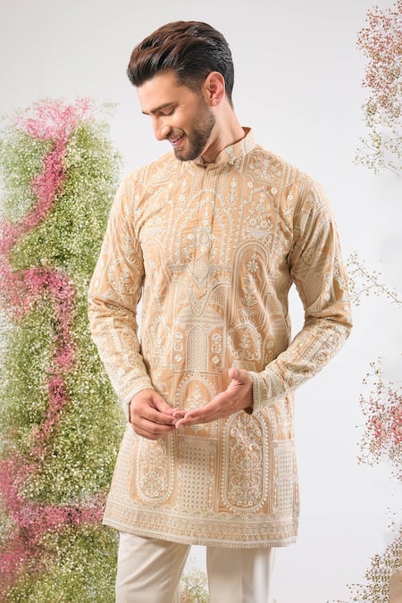 Kasbah Kashmiri Thread Work Short Kurta 