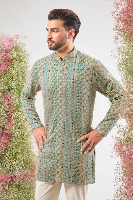Kasbah Sequin Embroidered Georgette Kurta 