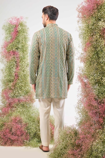 Kasbah Sequin Embroidered Georgette Kurta 